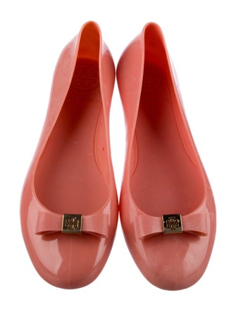 Tory Burch Rubber Bow Accents Ballet Flats