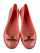 Tory Burch Rubber Bow Accents Ballet Flats