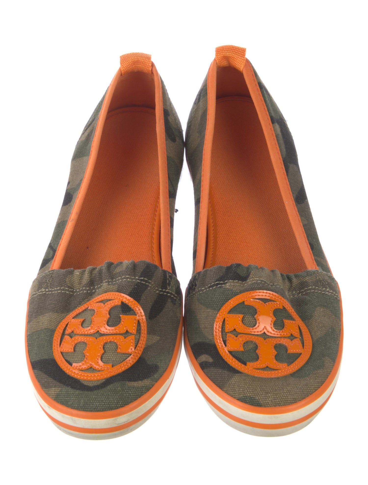 Tory Burch Canvas Printed Loafers