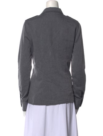 Tory Burch Long Sleeve Button-Up Top