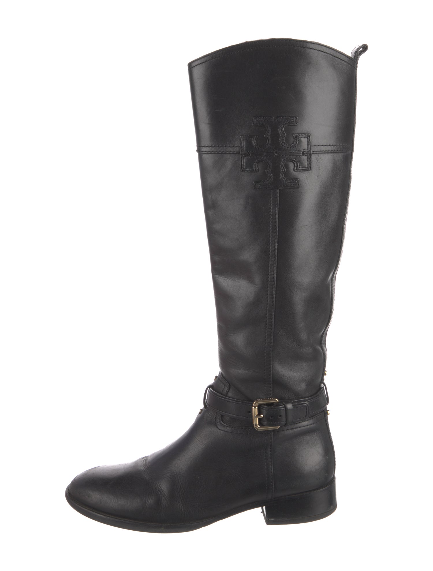 Tory Burch Leather Riding Boots