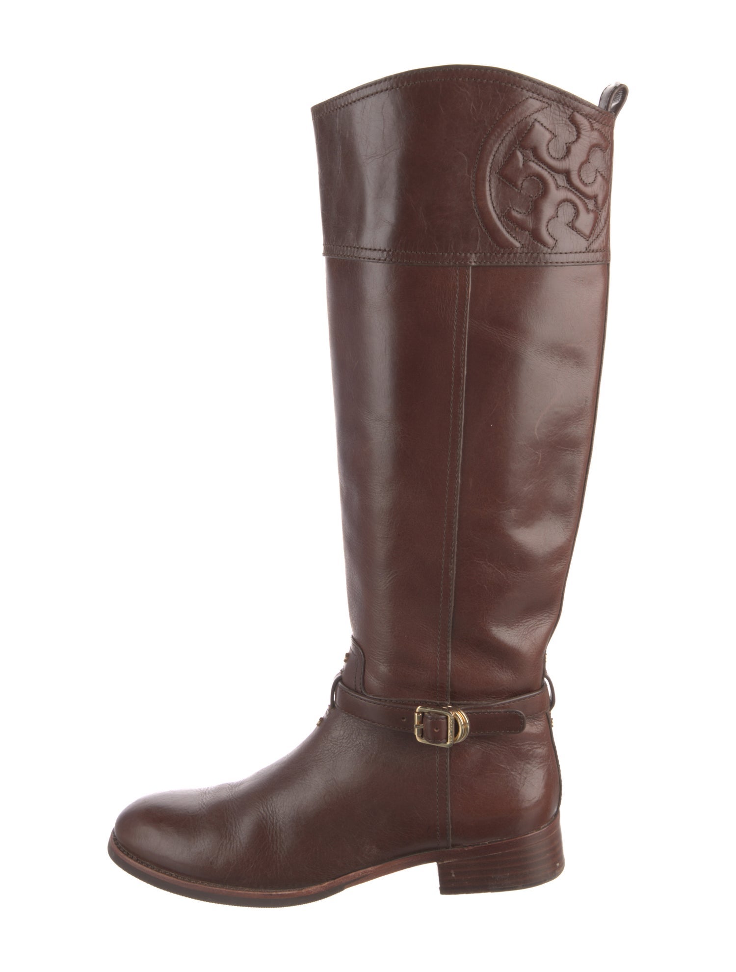 Tory Burch Leather Riding Boots