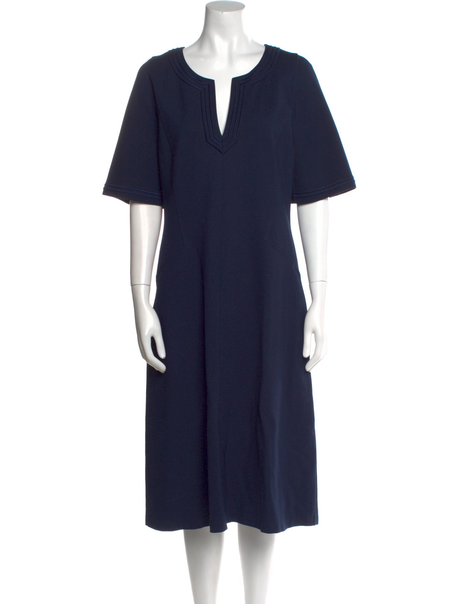 Tory Burch V-Neck Midi Length Dress