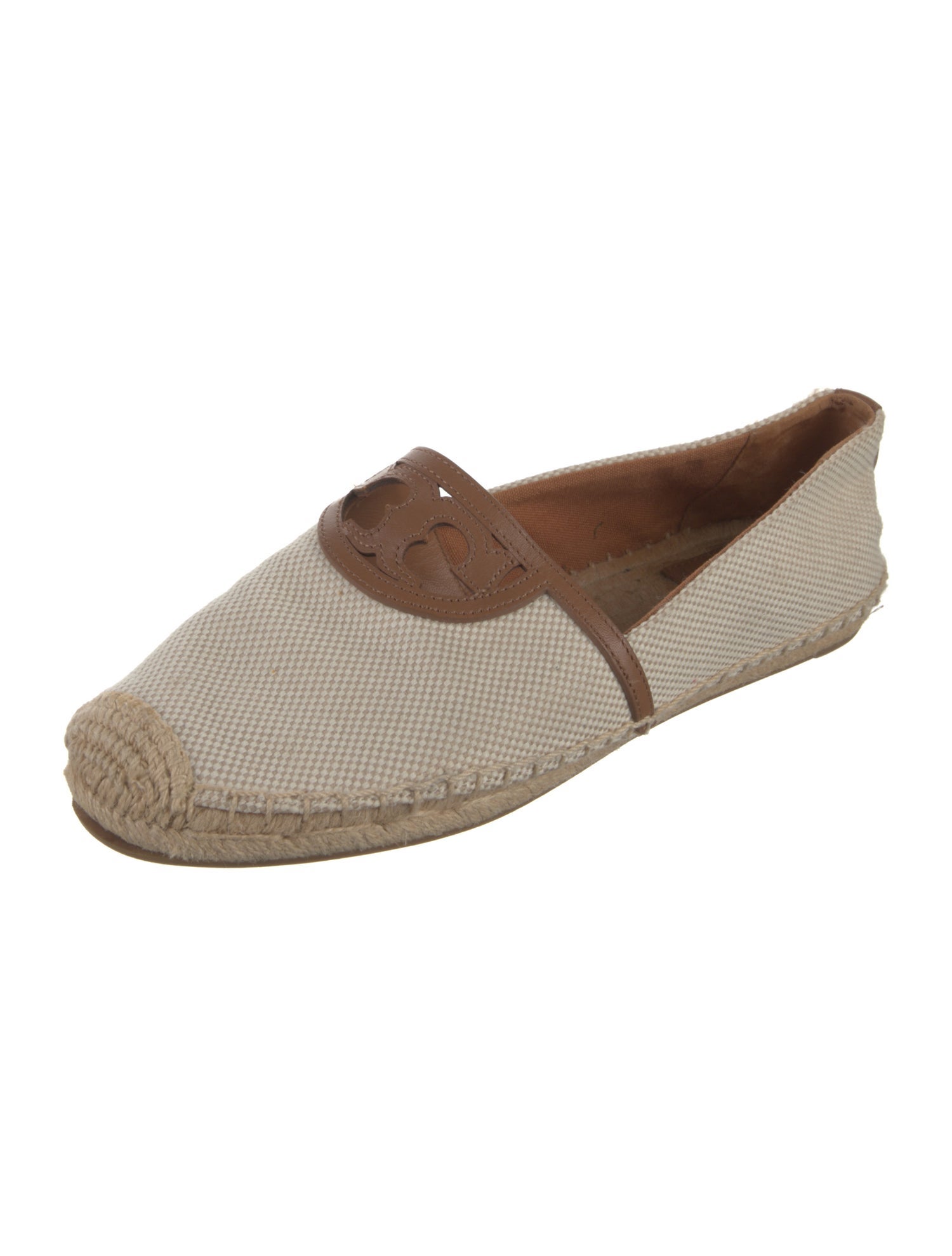 Tory Burch Canvas Colorblock Pattern Espadrilles