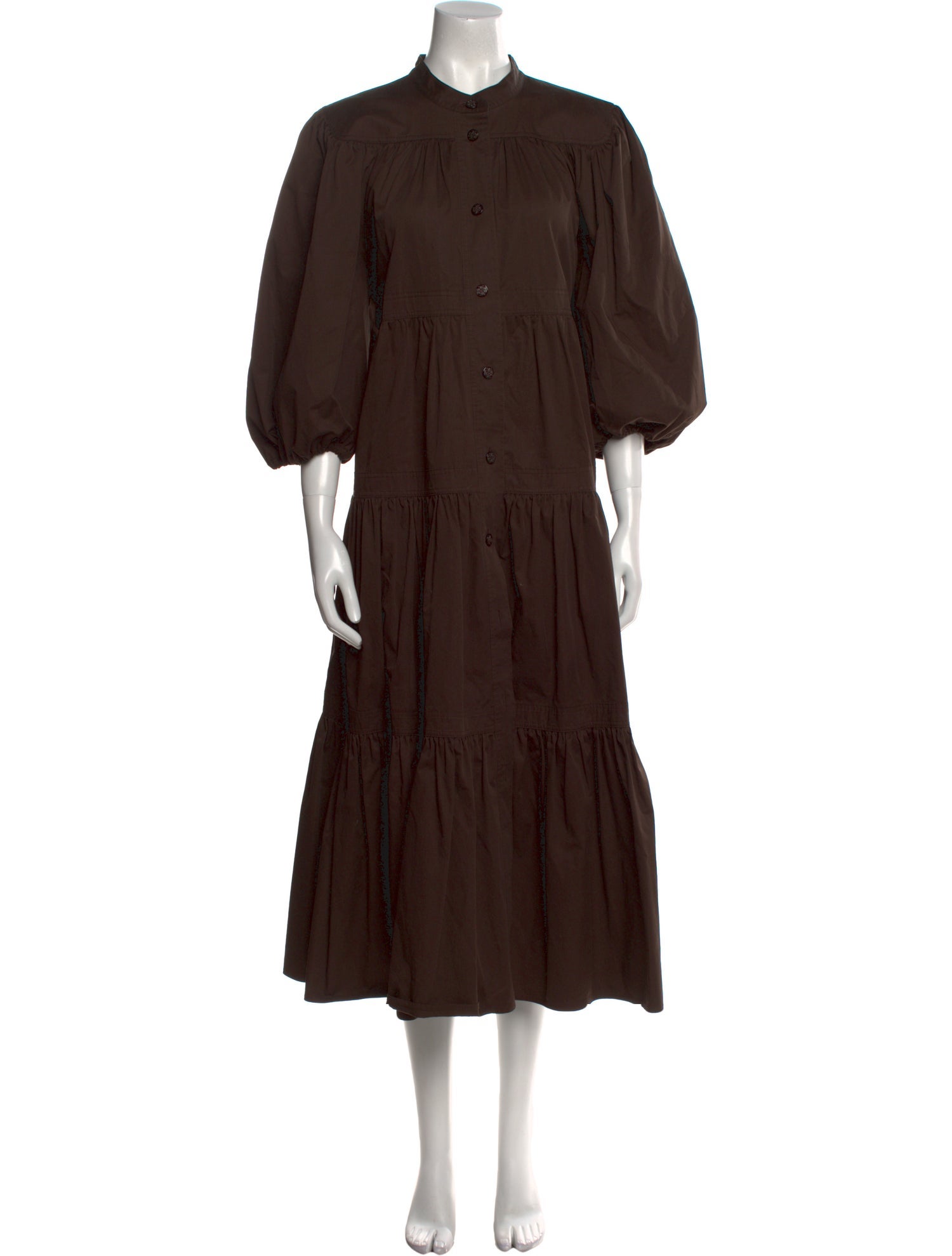 Tory Burch Mock Neck Long Dress