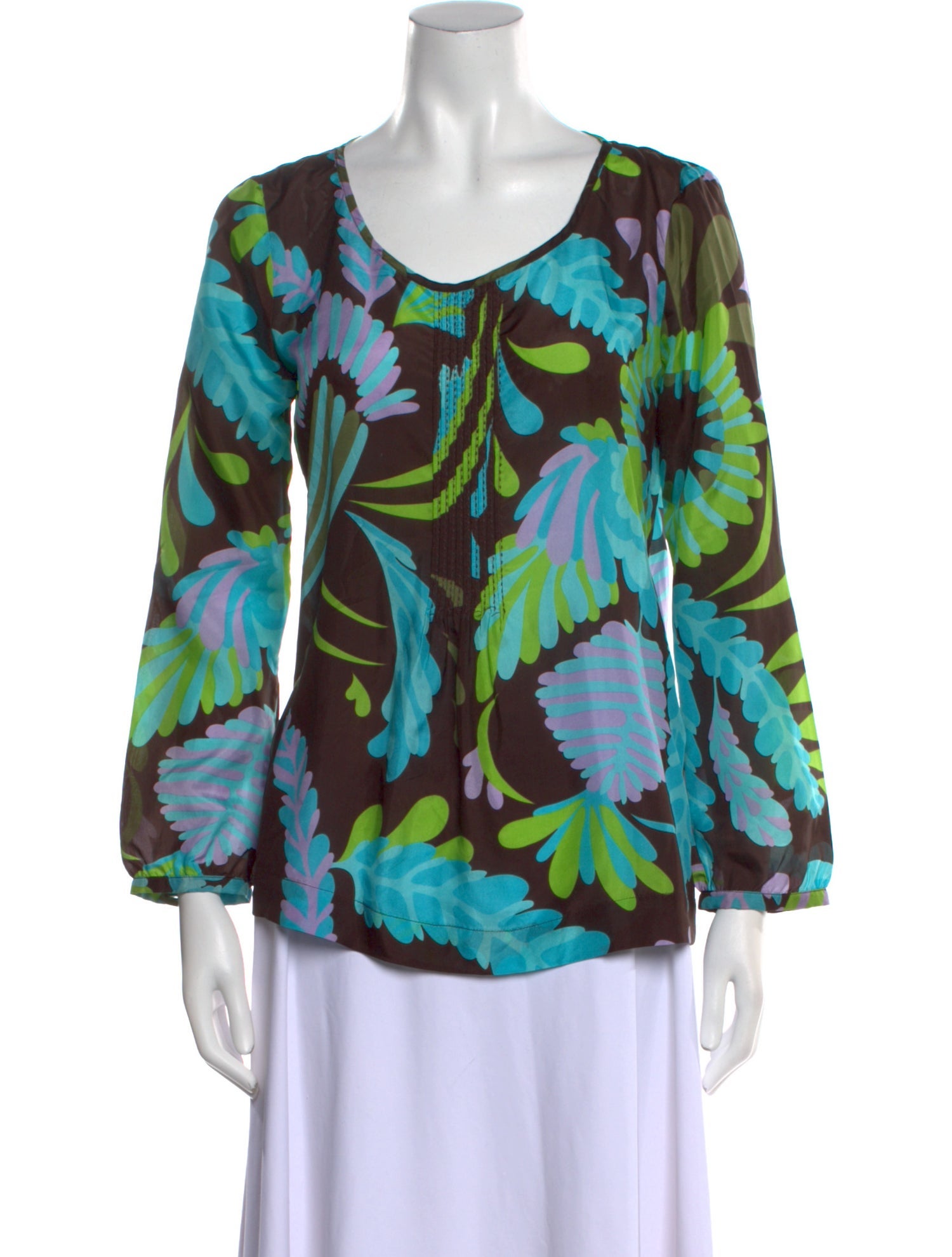 Tory Burch Silk Printed Blouse