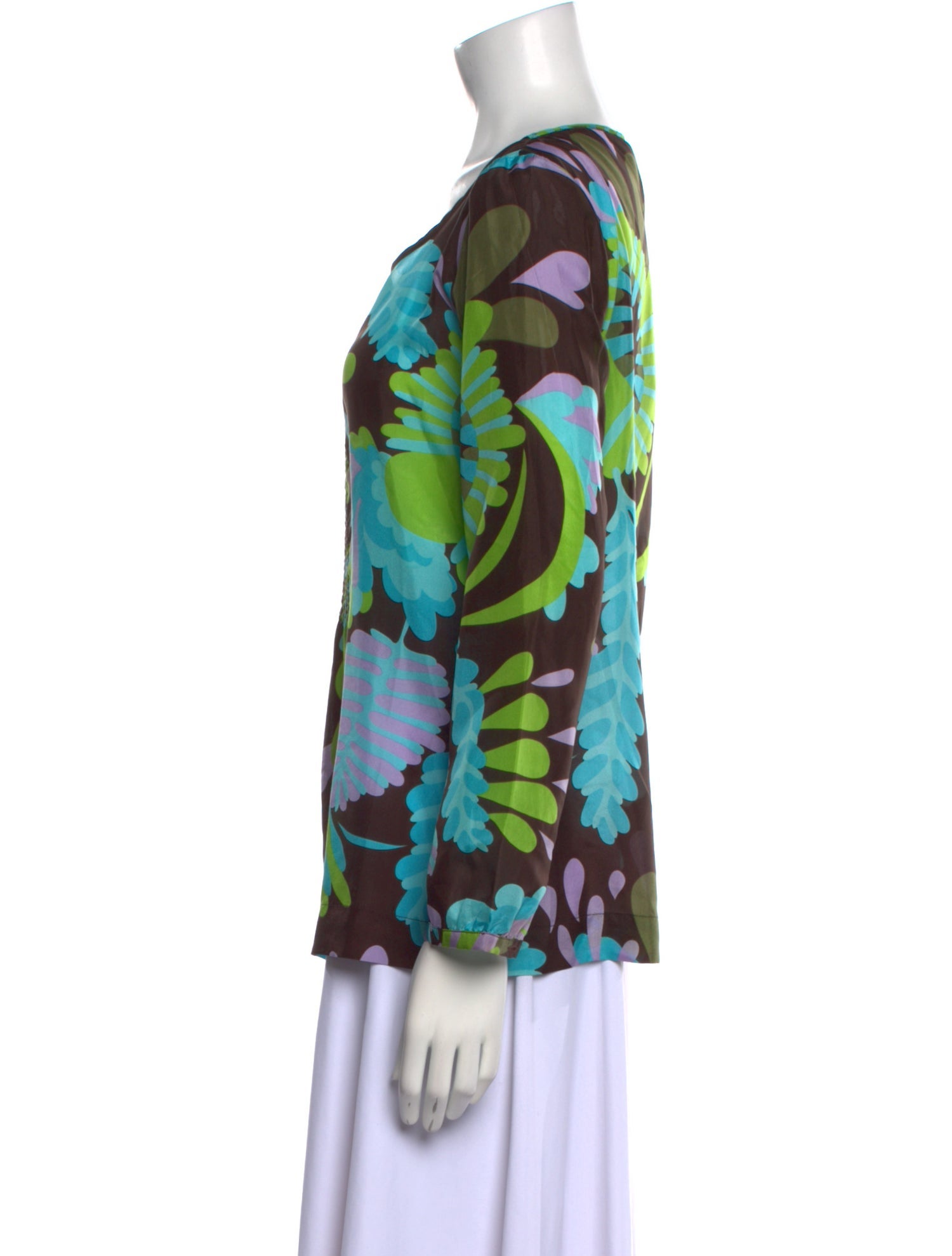 Tory Burch Silk Printed Blouse