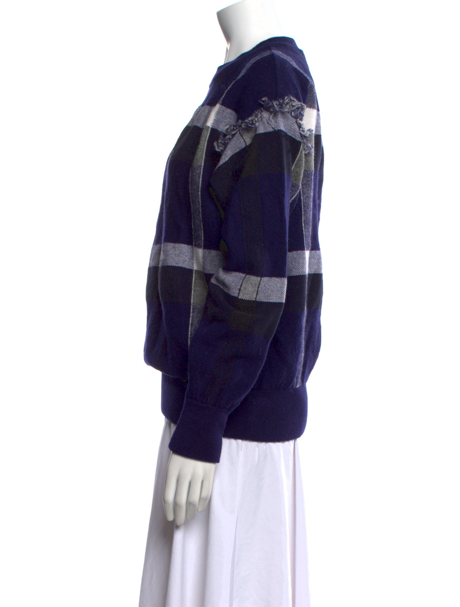 Tory Burch Striped Crew Neck Sweatshirt