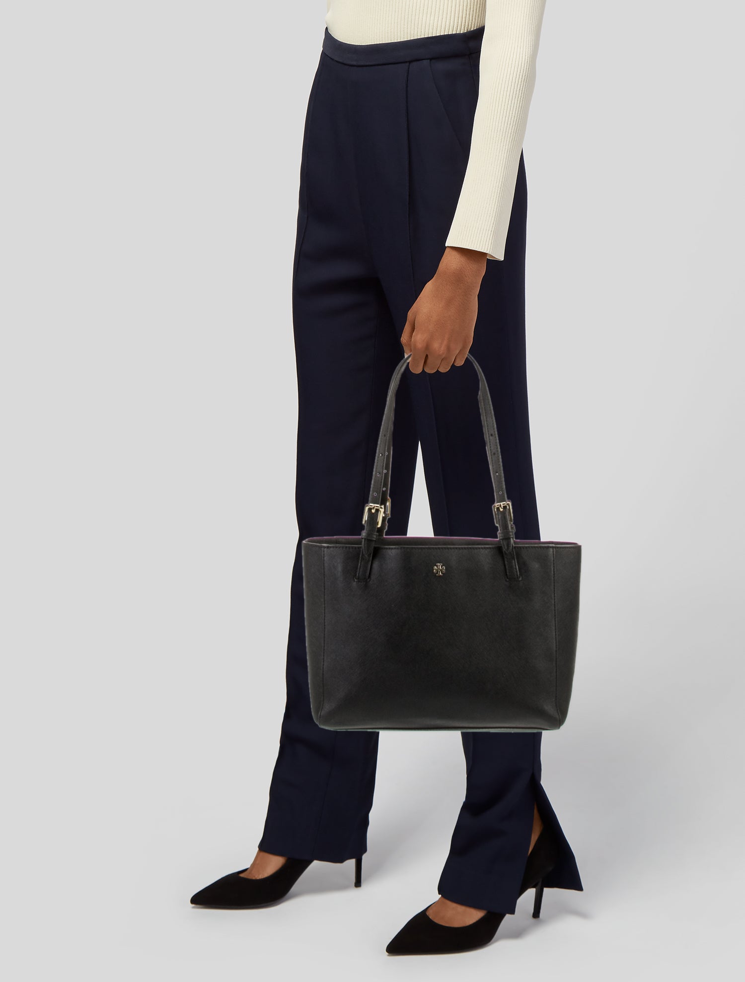Tory Burch Saffiano Leather Tote