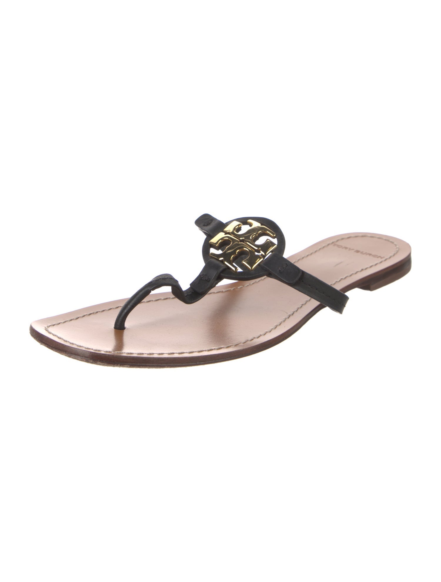 Tory Burch Leather Slides