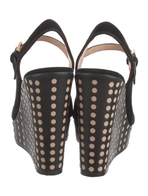 Tory Burch Suede Printed Slingback Pumps