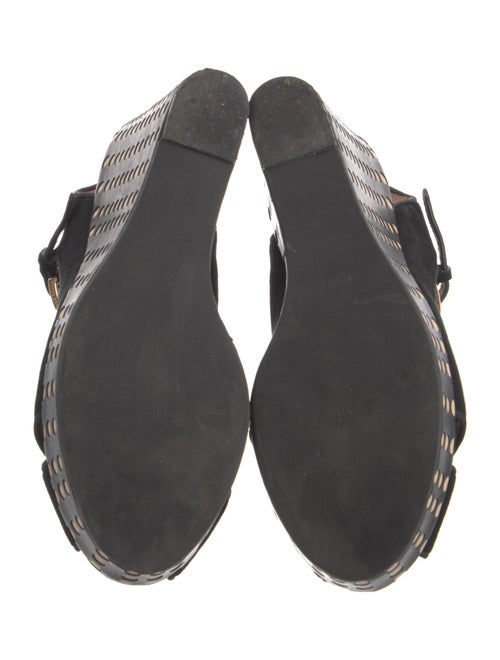 Tory Burch Suede Printed Slingback Pumps