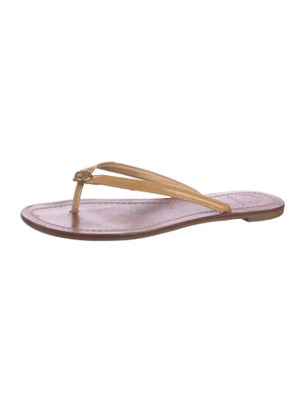 Tory Burch Leather Flip Flops