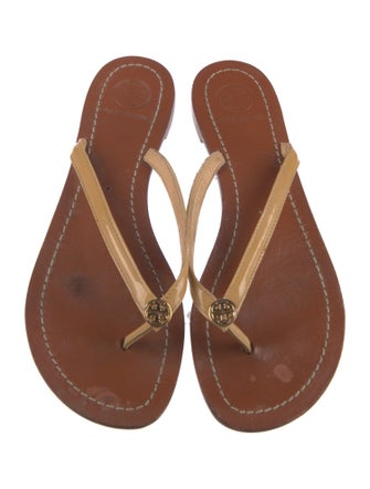 Tory Burch Leather Flip Flops