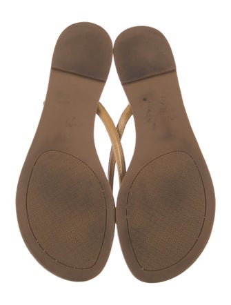 Tory Burch Leather Flip Flops
