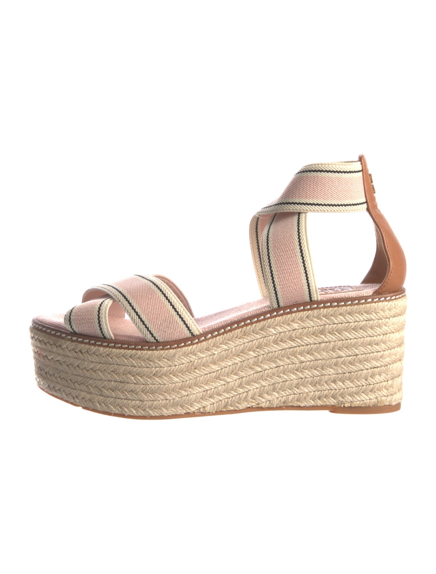 Tory Burch Canvas Printed Mules