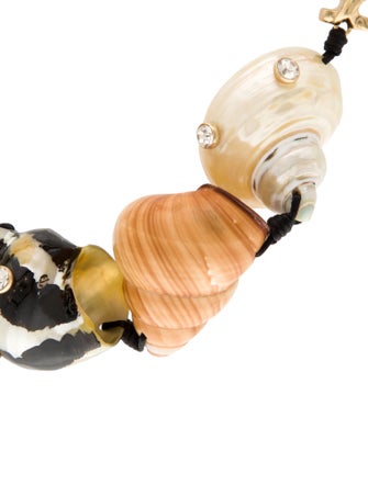 Tory Burch Shell Statement Collar necklace