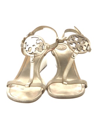 Tory Burch Leather T-Strap Sandals