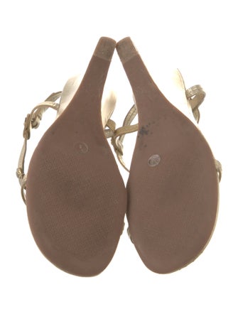 Tory Burch Leather T-Strap Sandals