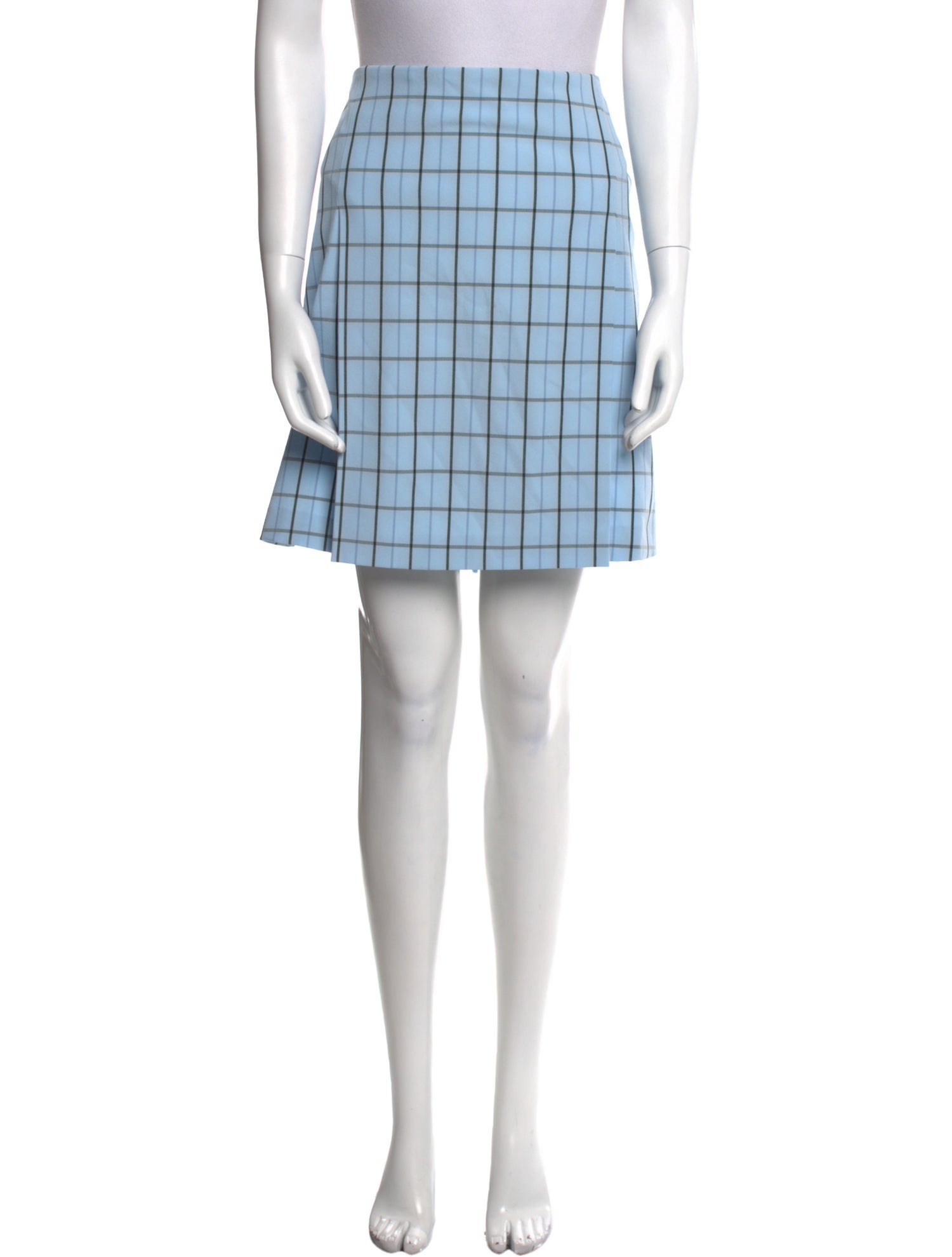 Tory Burch Plaid Print Mini Shorts