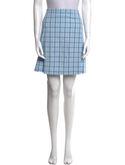 Tory Burch Plaid Print Mini Shorts