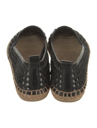 Tory Burch Leather Tweed Pattern Espadrille Sneakers
