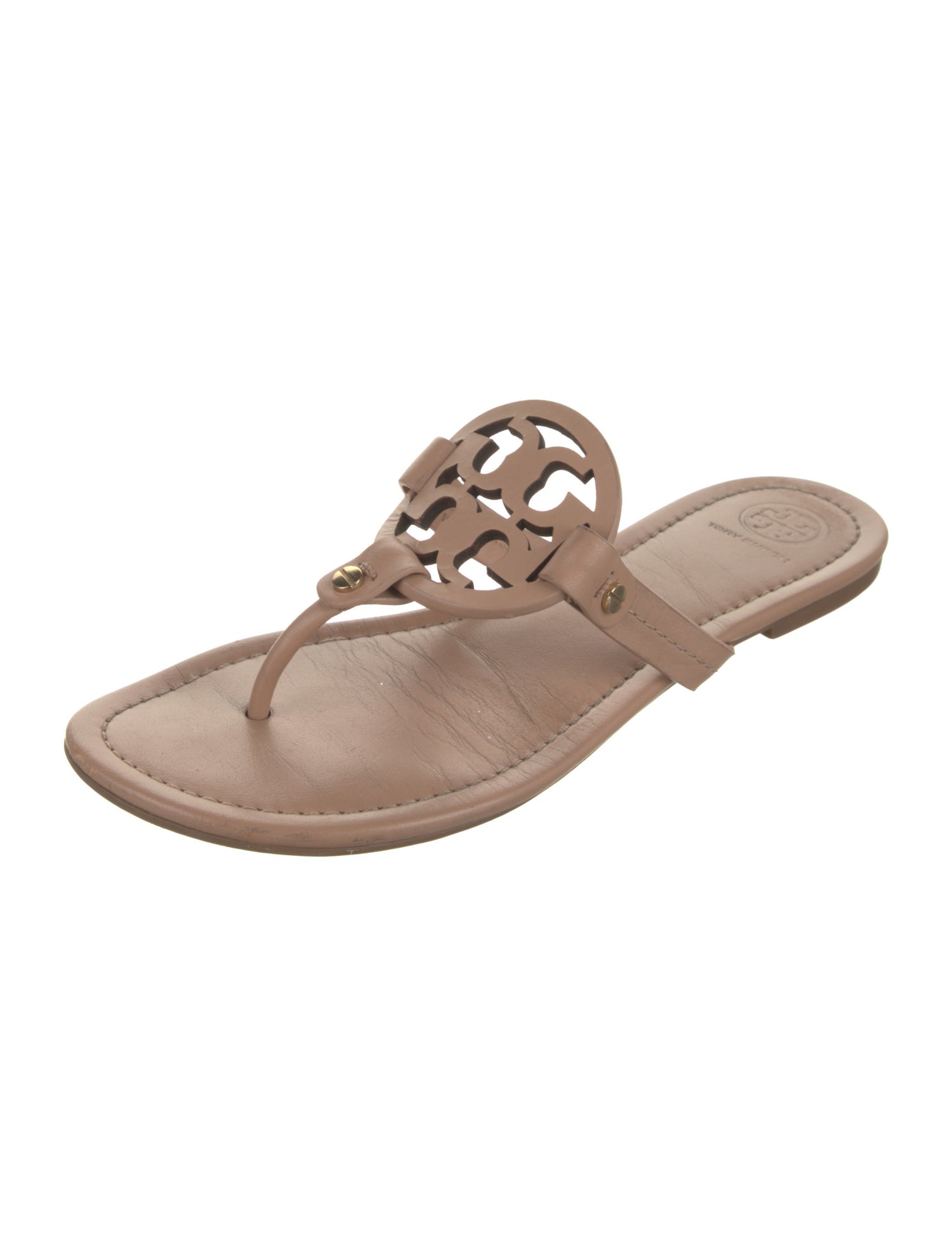 Tory Burch Leather Flip Flops
