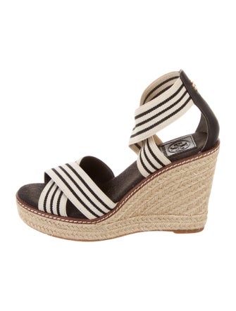 Tory Burch Canvas Striped Espadrilles
