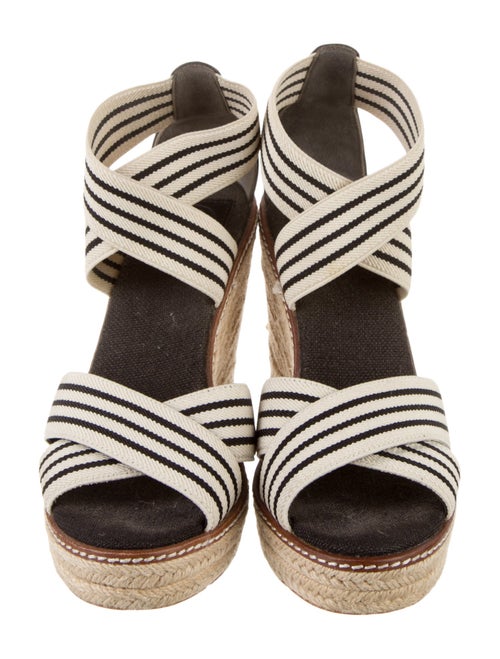 Tory Burch Canvas Striped Espadrilles