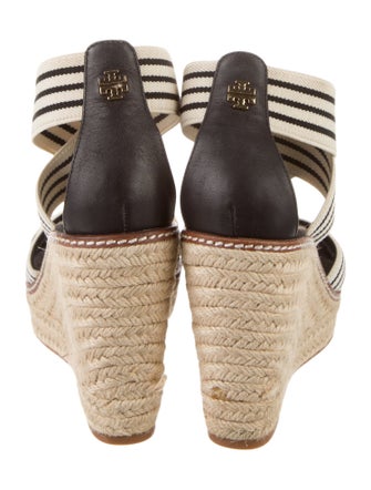 Tory Burch Canvas Striped Espadrilles