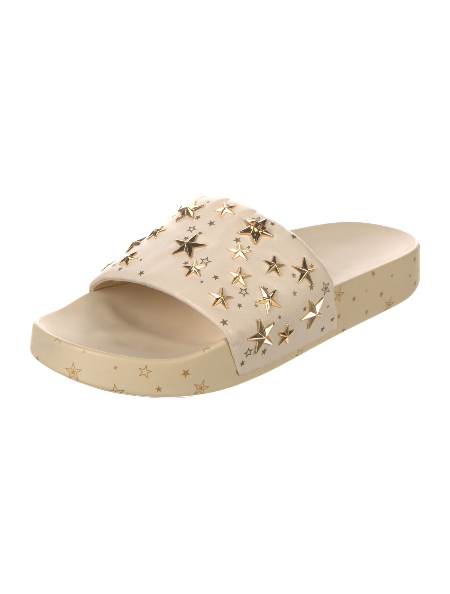 Tory Burch Leather Printed Slides