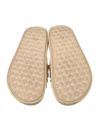 Tory Burch Leather Printed Slides