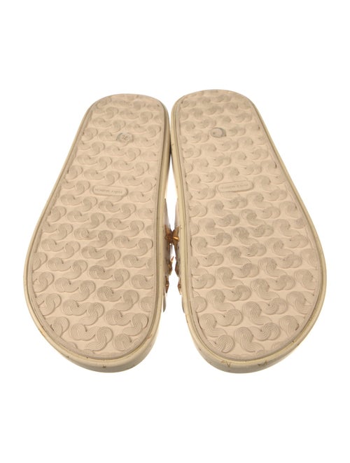 Tory Burch Leather Printed Slides