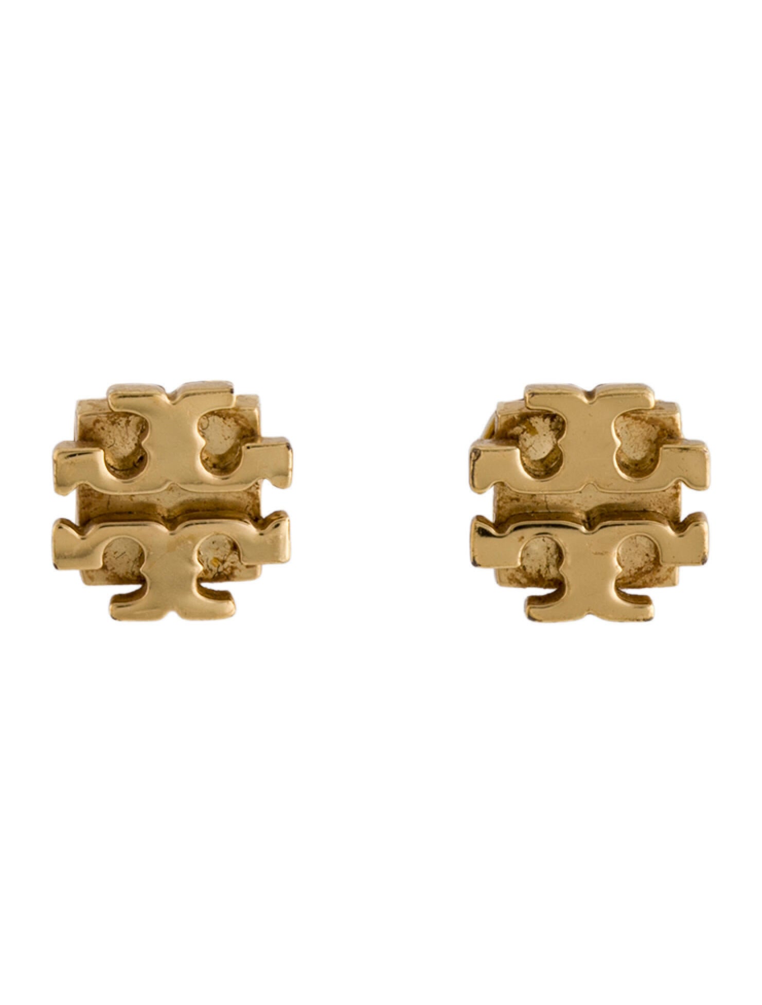 Tory Burch Logo Stud Earrings