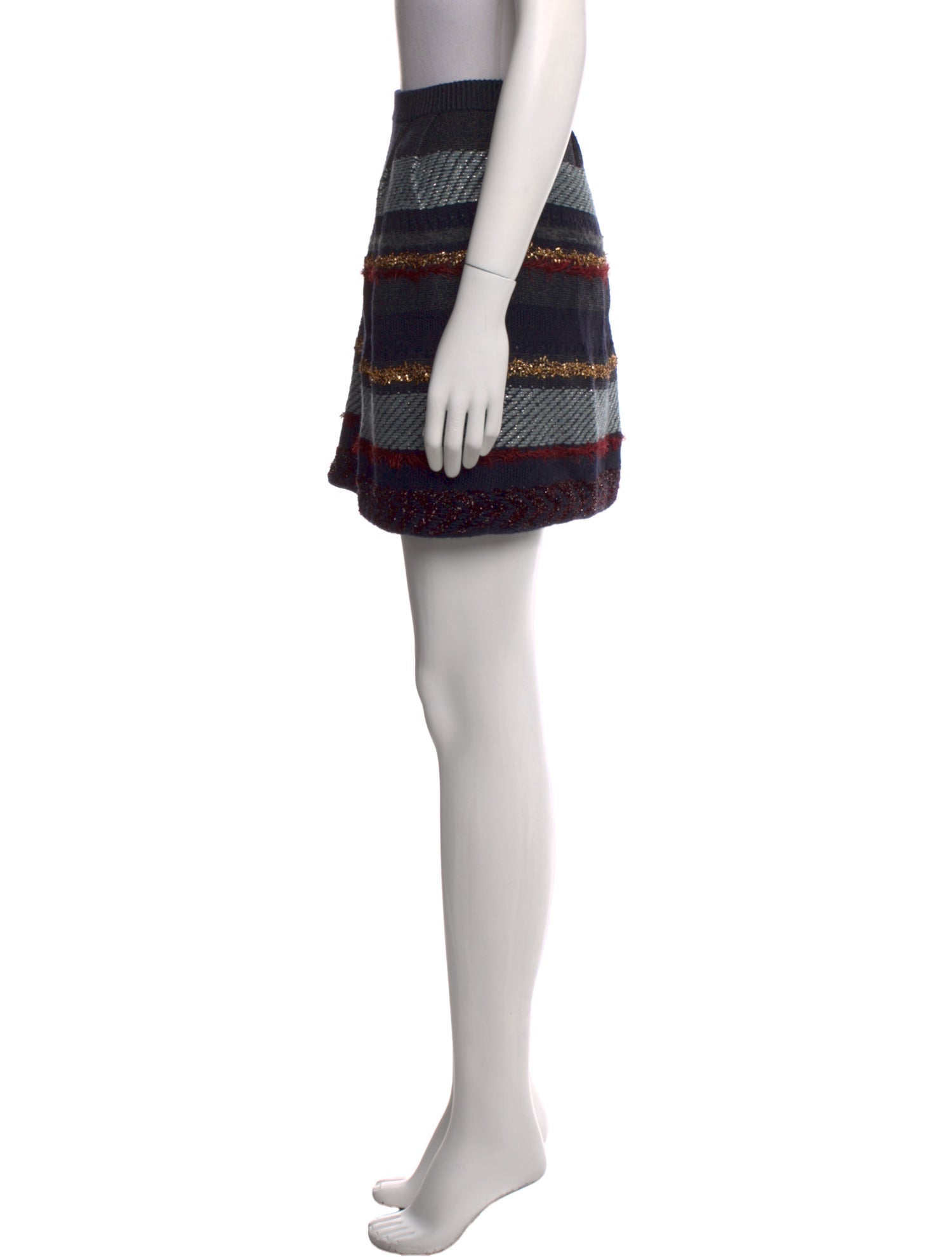 Tory Burch Merino Wool Mini Skirt