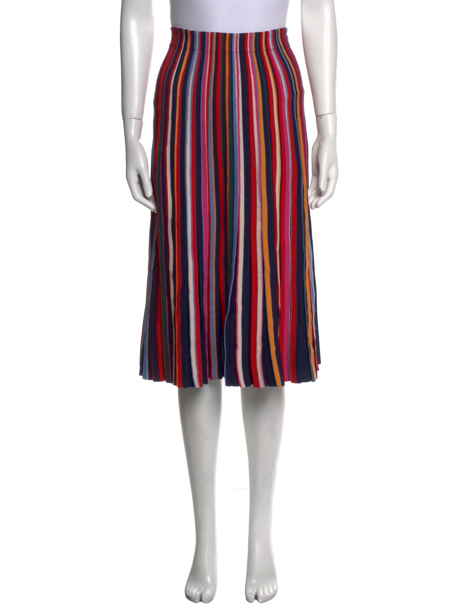 Tory Burch Striped Knee-Length Skirt