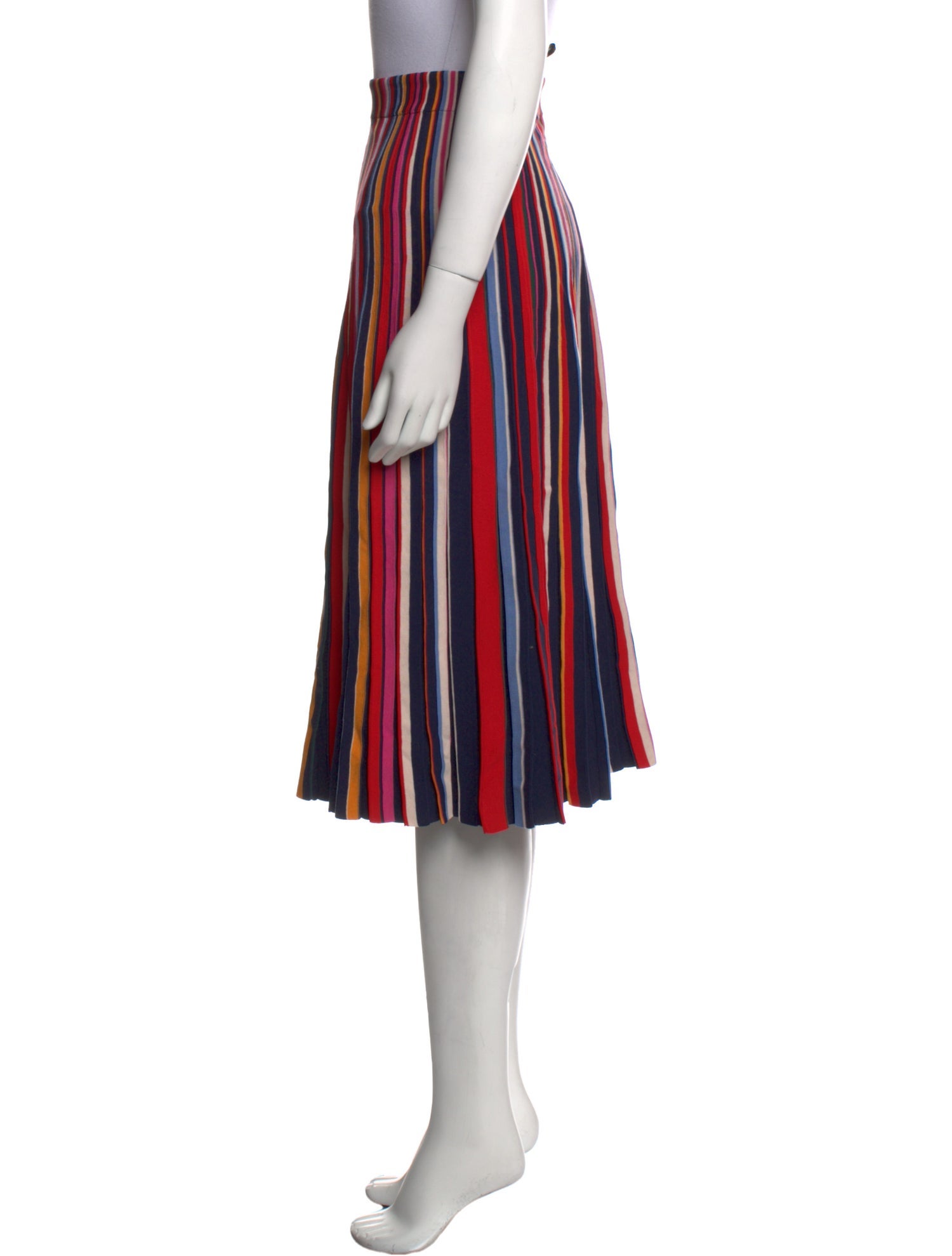 Tory Burch Striped Knee-Length Skirt