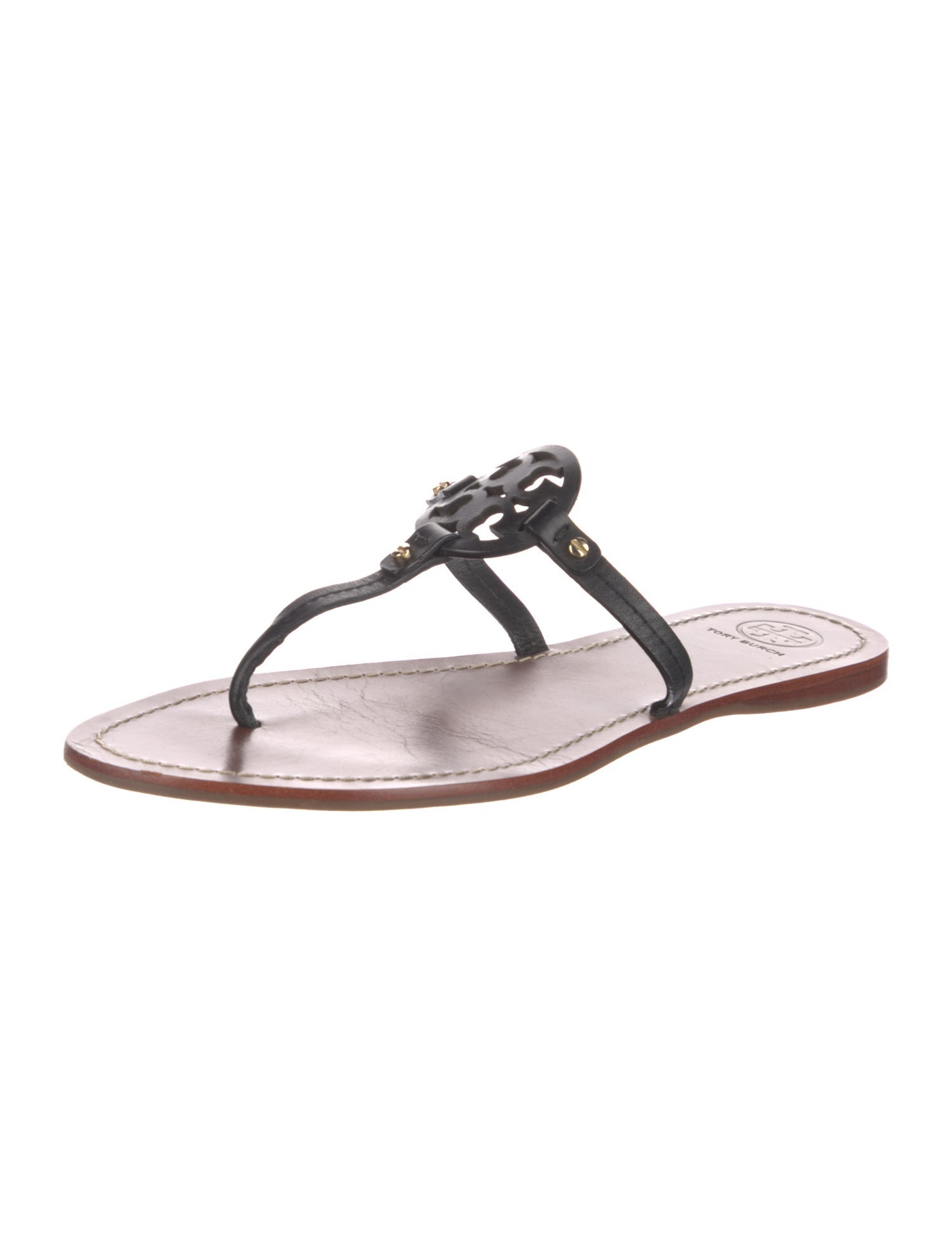 Tory Burch Leather Flip Flops