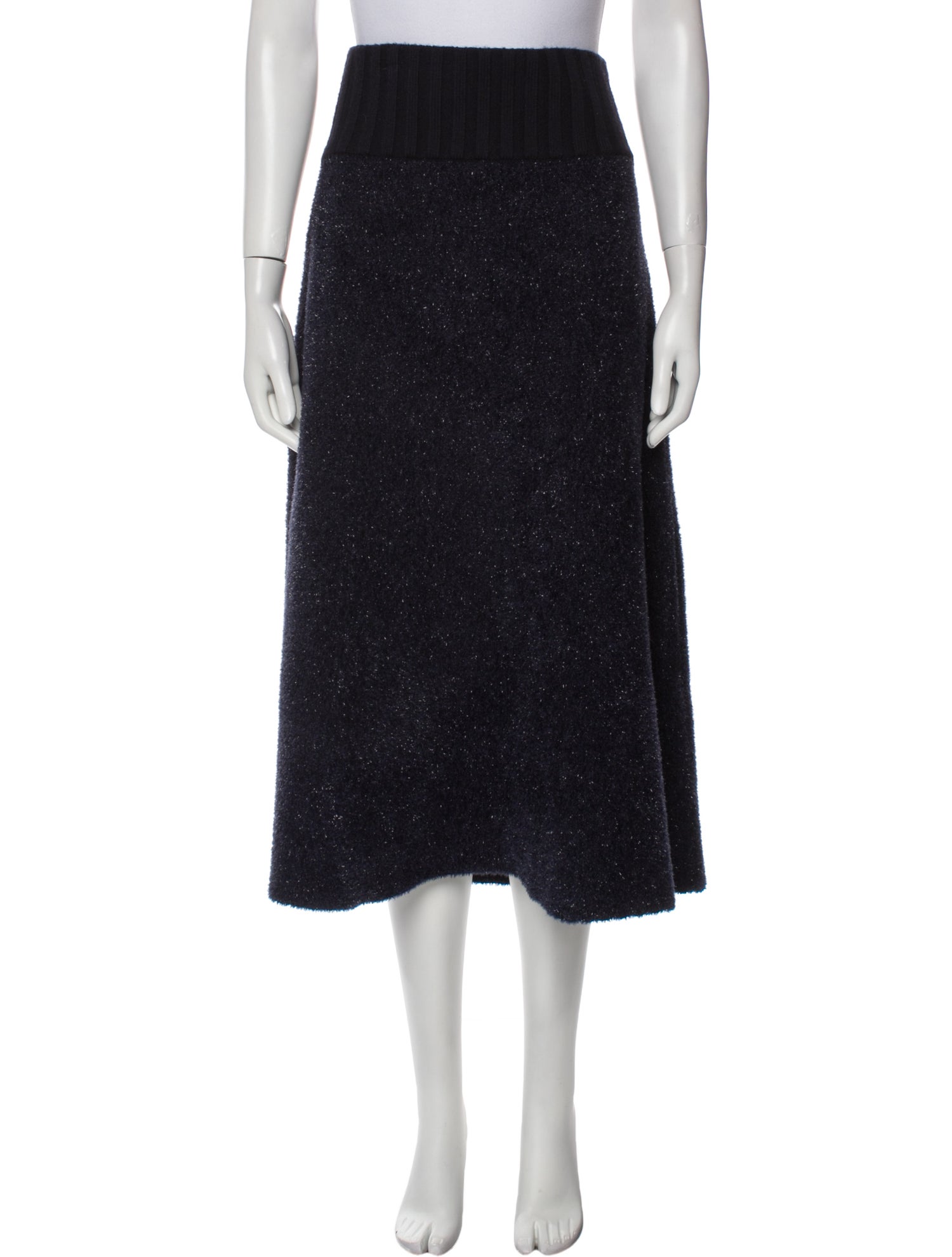 Tory Burch Glitter Accents Midi Length Skirt