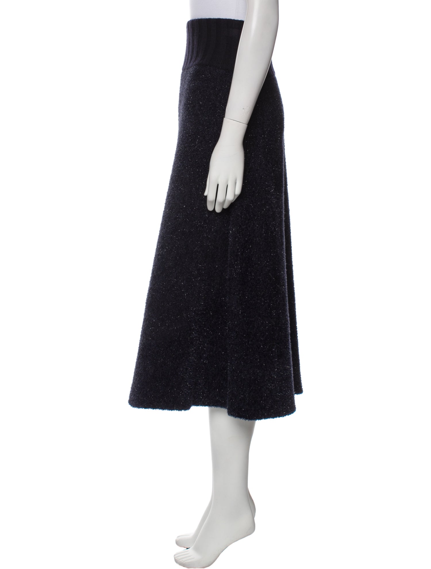 Tory Burch Glitter Accents Midi Length Skirt