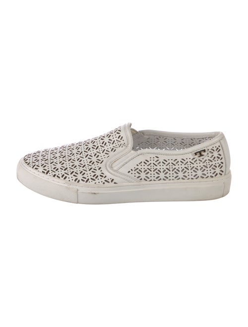 Tory Burch Leather Lasercut Accents Sneakers
