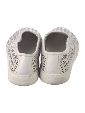 Tory Burch Leather Lasercut Accents Sneakers
