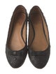 Tory Burch Leather Grosgrain Trim Ballet Flats