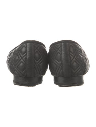 Tory Burch Leather Grosgrain Trim Ballet Flats