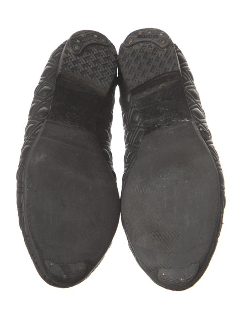 Tory Burch Leather Grosgrain Trim Ballet Flats