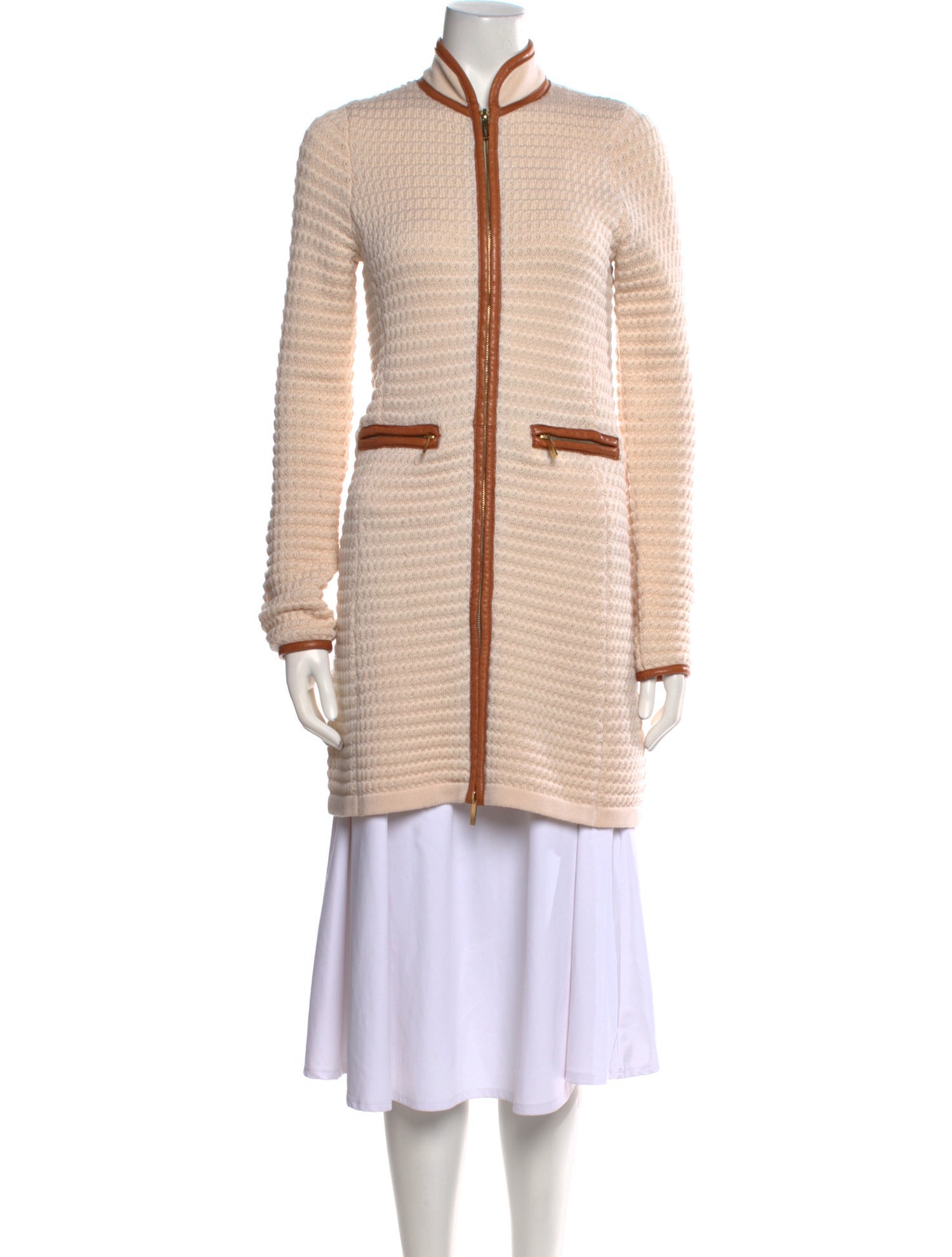 Tory Burch Merino Wool Mock Neck Sweater