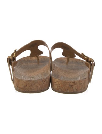 Tory Burch Leather Trim Embellishment Flip Flops