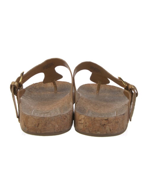 Tory Burch Leather Trim Embellishment Flip Flops