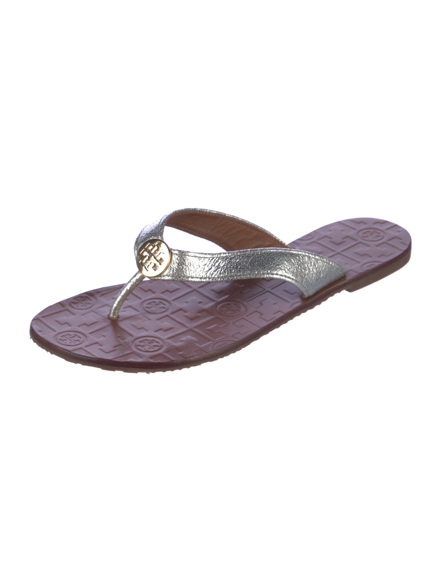 Tory Burch Leather Flip Flops