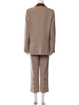 Tory Burch Plaid Print Pantsuit